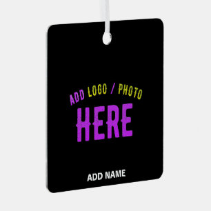 ORNEMENT EN MÉTAL MODERNE ET MODERNE PERSONNALISABLE NOIR VÉRIFIÉ