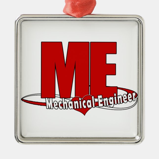 ORNEMENT EN MÉTAL MOI GRAND INGÉNIEUR MÉCANIQUE LOGO ROUGE (Devant)