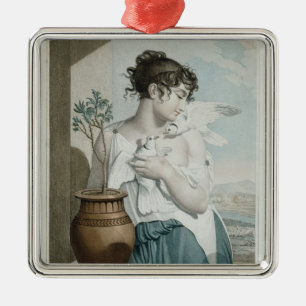 Ornement En Métal Mois germinal et septième de calendrier