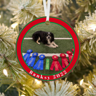 Ornement En Métal Mon bon chien photo Noël