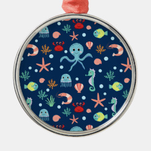 Ornement En Métal Monde marin