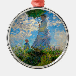Ornement En Métal Monet Femme Parasol Impressionnisme