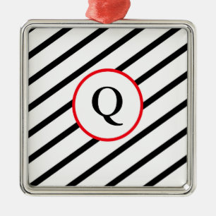 Ornement En Métal Monogramme décoratif