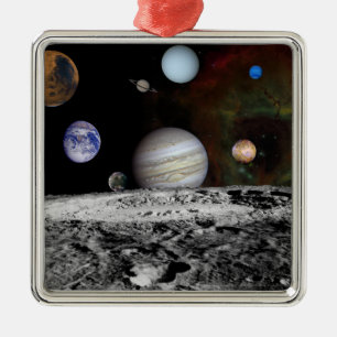 Ornement En Métal Montage des planètes et des lunes de Jupiter