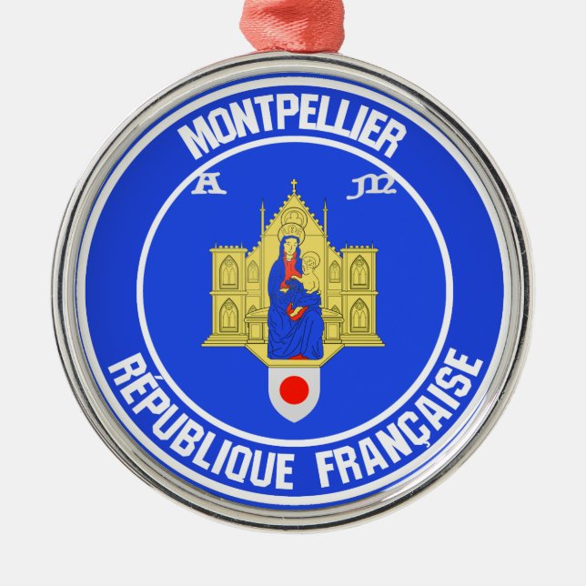 Ornement En Métal Montpellier Round Emblem (Devant)