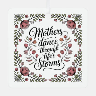 Ornement En Métal Mothers Dance Through Life's Storms