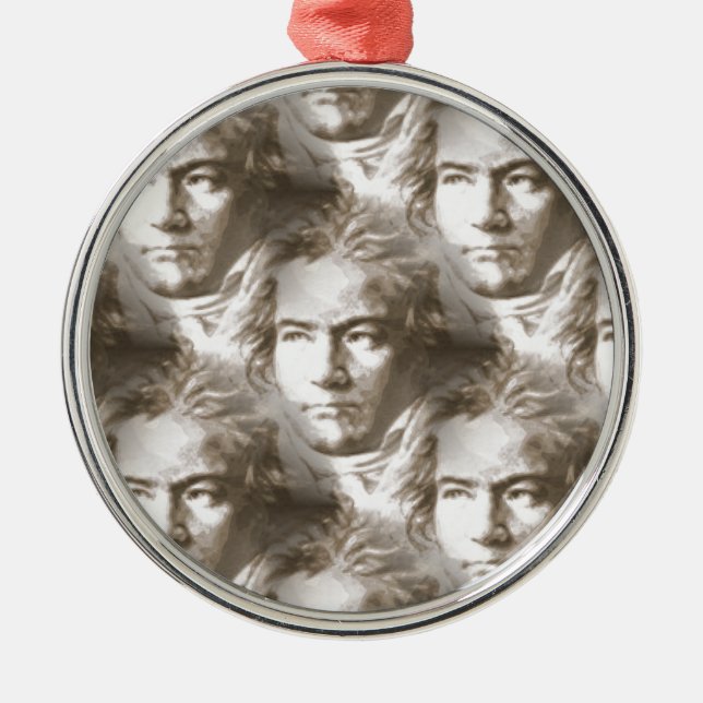 Ornement En Métal Motif de portrait Beethoven (Devant)