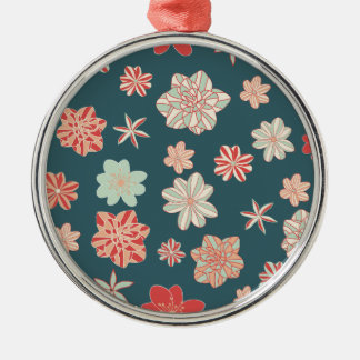 Ornement En Métal Motif floral sans couture 