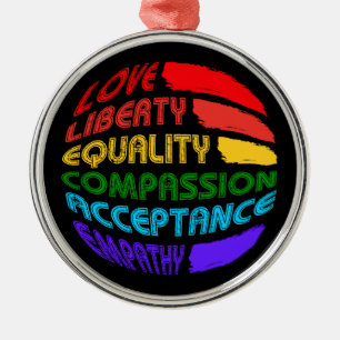 Ornement En Métal Mots À Vivre Par Arrondi