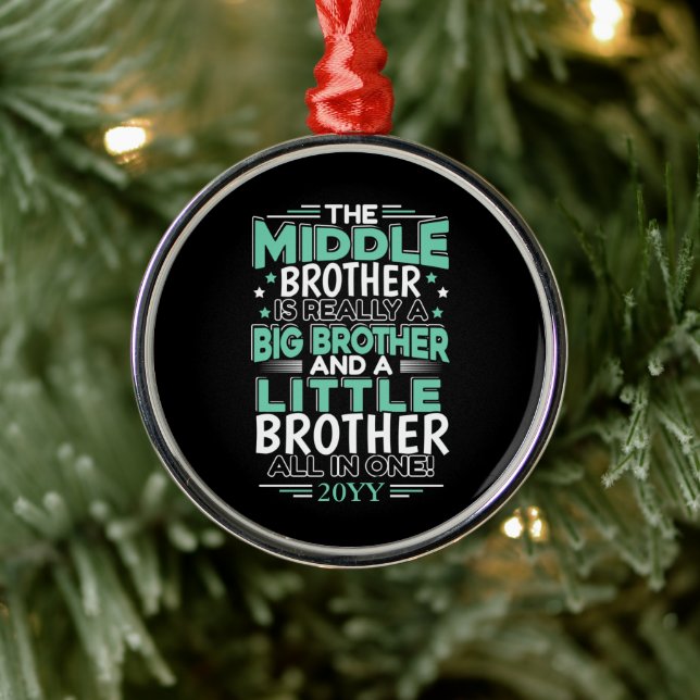 Ornement En Métal Moyen-frère New Big Brother (Arbre)