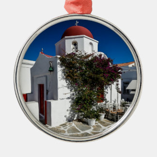 Ornement En Métal Mykonos Grèce Travel - Church Cafe Europe Tourisme