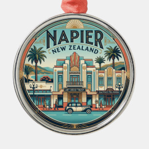 Ornement En Métal Napier Art Déco Quartier Historique Nouvelle-Zélan