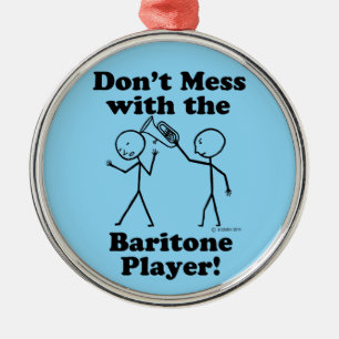 Ornement En Métal Ne manquez pas avec le joueur Baritone
