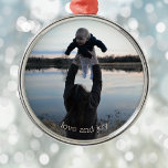 Ornement En Métal New Mom Love and Joy Photo Christmas Metal Ornamen<br><div class="desc">Celebrate the new mom in your life with this precious photo Christmas ornament! Upload your own photograph to this "love and joy" modern ornament. It's the perfect keepsake to remember this special time of motherhood. This ornament makes a beautiful and thoughtful gift that will be cherished year after year! Just...</div>