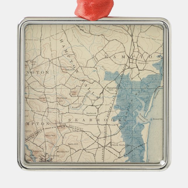 Ornement En Métal Newburyport, le Massachusetts (Devant)