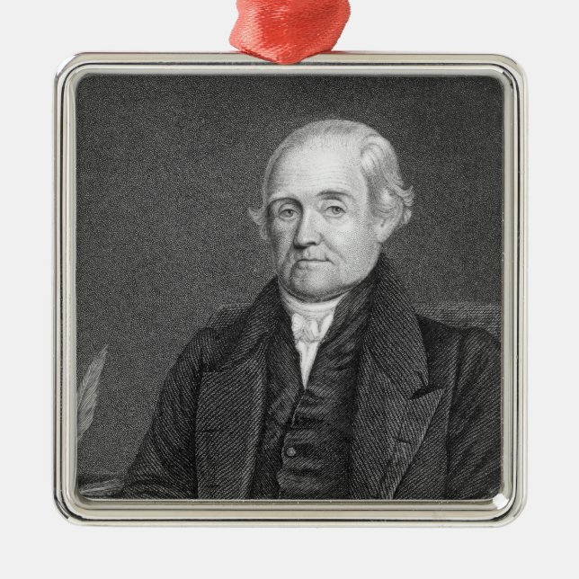 Ornement En Métal Noah Webster a gravé par G. Parker (Devant)