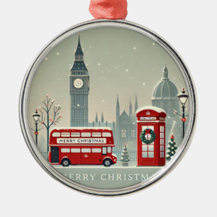Ornement En Métal Noël à Londres   Big Ben et Londres festive