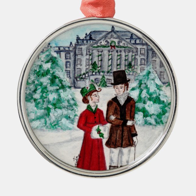 Ornement En Métal Noël à Pemberley (Devant)