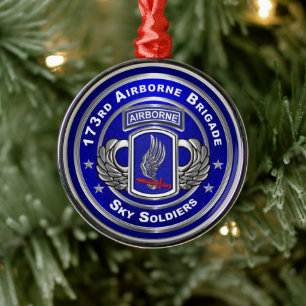 Ornement En Métal Noël de la 173e brigade aéroportée