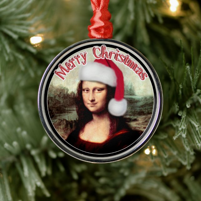Ornement En Métal Noël de Mona Lisa (Arbre)