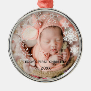 Ornement En Métal Noël du bébé