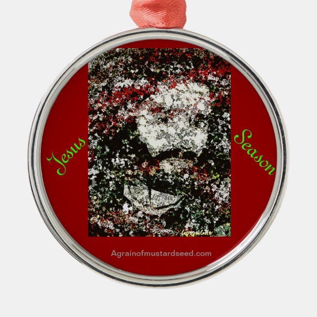 Ornement En Métal Noël Jésus (Devant)