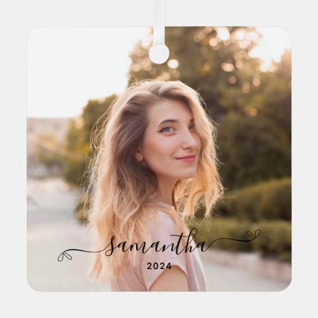 Ornement En Métal Nom de la signature de la boîte de découpe (Recto)