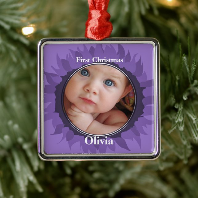 Ornement En Métal Notre petit Gerber Baby Photo Ornament - Raisin (Arbre)