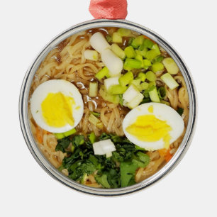 Ornement En Métal Nouilles, Ramen Amusante Soupe Photo Noël