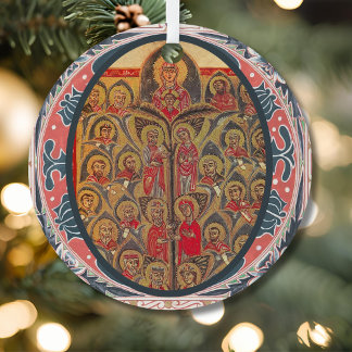 Ornement En Métal O Radix Jesse Tree of Jesse Advent