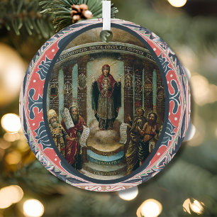 Ornement En Métal O Sapientia Icône de la Sainte Sagesse Avent