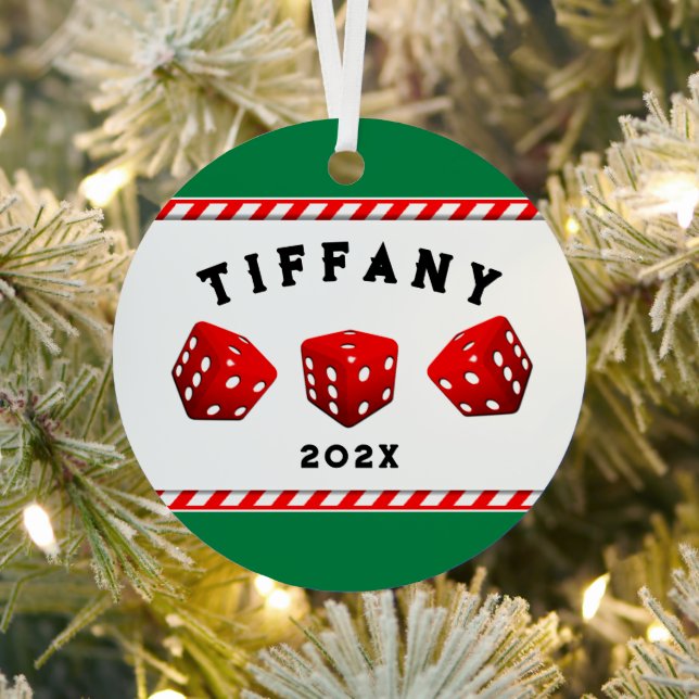 Ornement En Métal Objet de collection pour jeu de Bunco (Insitu)