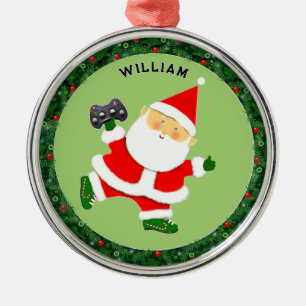 Ornement En Métal Objet de Noël pour joueur de jeux vidéo