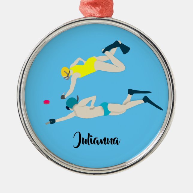 Ornement En Métal Octopush (Devant)