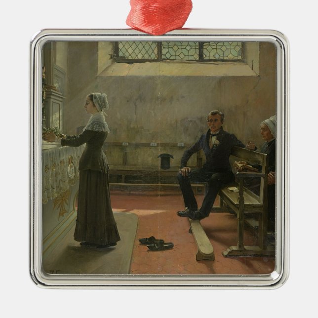 Ornement En Métal Offre à la Vierge le jour après (Devant)