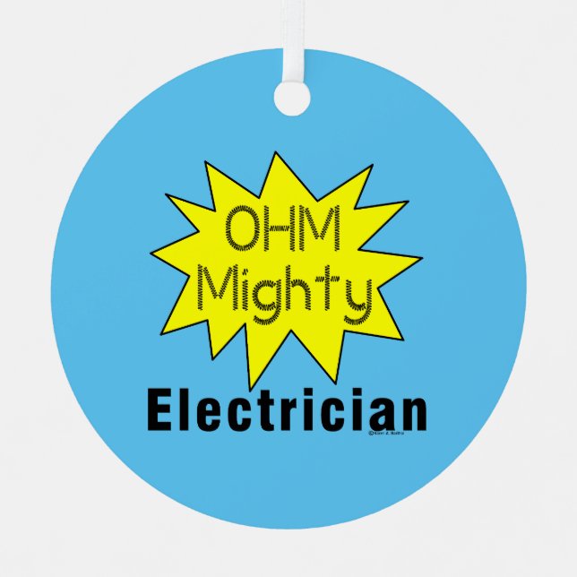 Ornement En Métal Ohm Mighty Electrician (Recto)