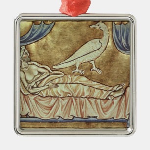 Ornement En Métal Oiseau de Caladrius, réputé prévoir