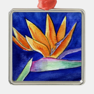 Ornement En Métal Oiseau du Paradis Fleur Pendentif de l'ornement