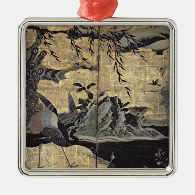 Ornement En Métal Oiseaux et fleurs des quatre saisons (Devant)