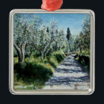 ORNEMENT EN MÉTAL OLIVIERS EN RIMAGGIO<br><div class="desc">Vieille campagne dans le sud de Florence : RIMAGGIO / BAGNO A RIPOLI - Italie,  collection privée Peinture à l'huile sur toile 1976</div>
