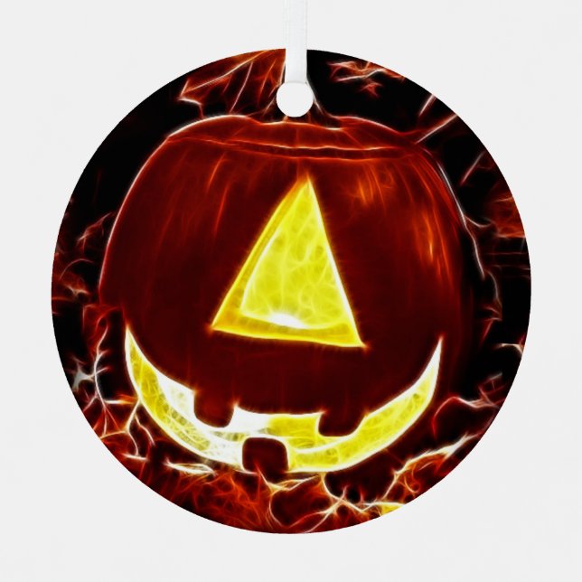 Ornement En Métal One Eyed Jack O-Lantern Halloween (Recto)