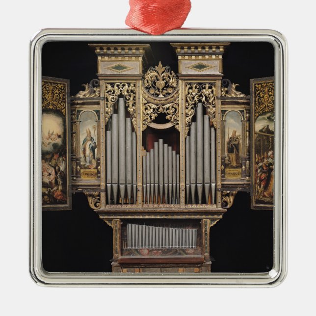 Ornement En Métal Organe de choeur avec les panneaux ouverts (Devant)