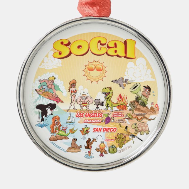 Ornement En Métal Organisation du coucher de soleil en Californie du (Devant)