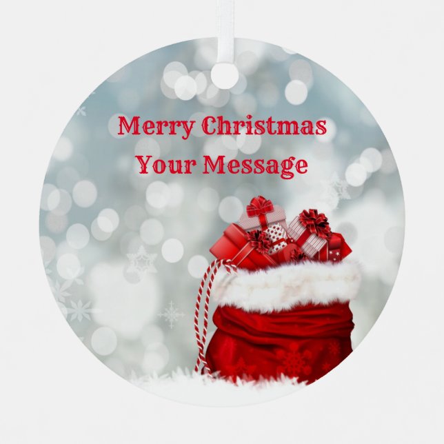 Ornement En Métal Ornament Christmas (Recto)