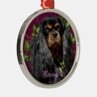 Ornement En Métal Ornement, Cavalier Spaniel Black et Tan Cadeau