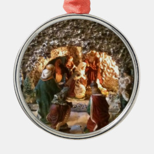 Ornement En Métal Ornement-Cercle d'arbre de Noël de scène de