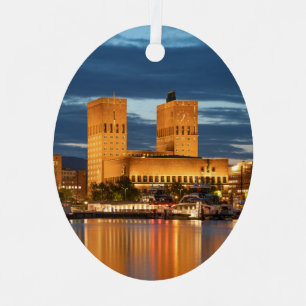 Ornement En Métal Oslo City Hall Norvège