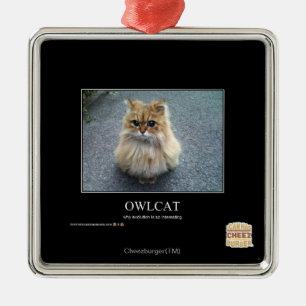 Ornement En Métal Owlcat