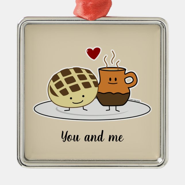 Ornement En Métal Pain sucré Chocolat chaud Pan confiture mexicaine  (Devant)