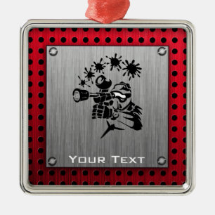 Ornement En Métal Paintball balayé de regard en métal